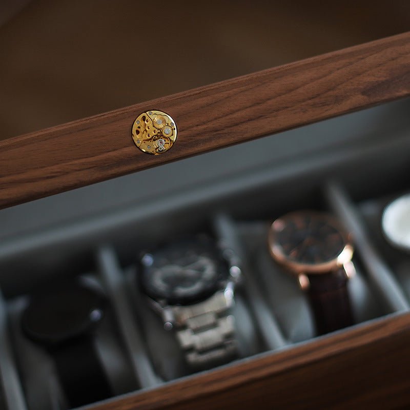 Porta Orologi in Legno Noce 10 Unità | Gioiellitosti.it